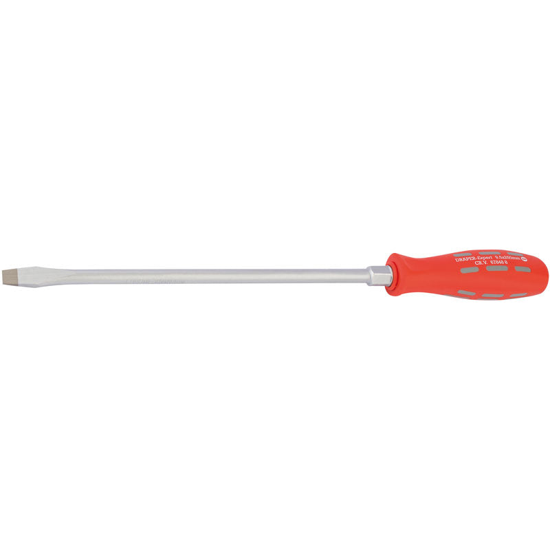 Draper Plain Slot Flared Tip Long Reach Mechanics Screwdriver (250mm x 9.5mm) Sold Loose