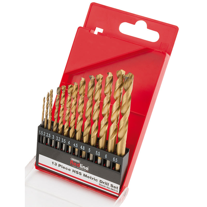 Draper HSS Metric Twist Drill Set (13 Piece)