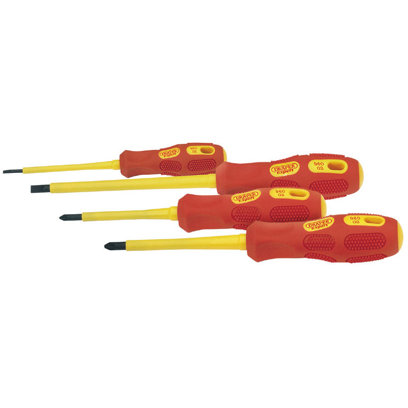 Draper VDE Fully Insulated Screwdriver Set (4 Piece)