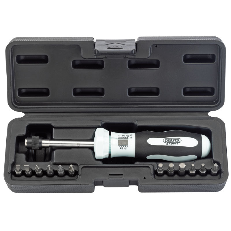 Draper Expert Torque Screwdriver Kit (1-5NM)