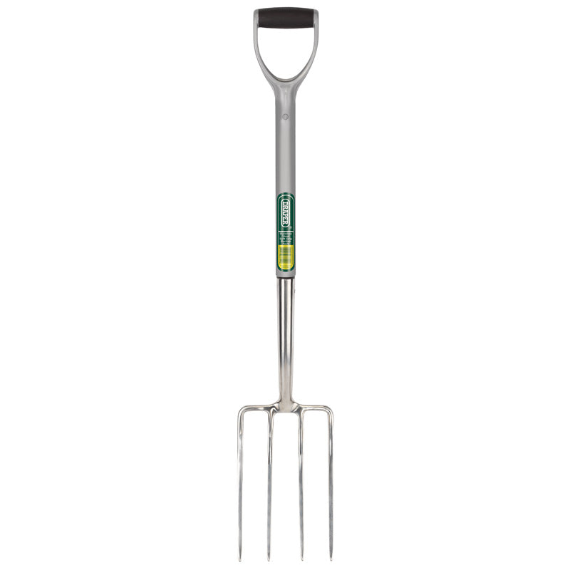 Draper Stainless Steel Garden Fork With Soft Grip Handle