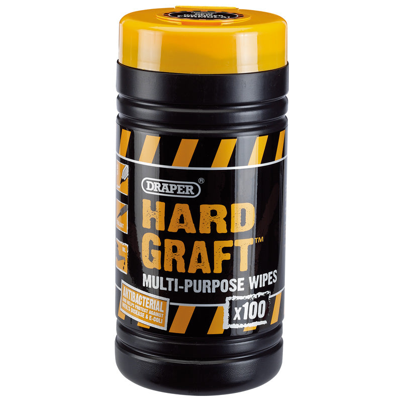 Draper Draper 'Hard Graft' Wipes (Tub of 100)