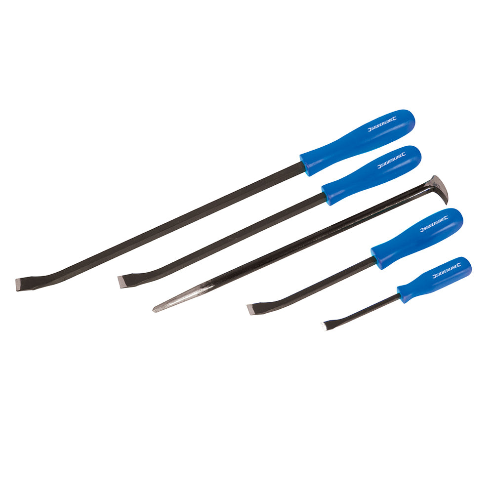 Silverline Pry Bar Set 5Pce