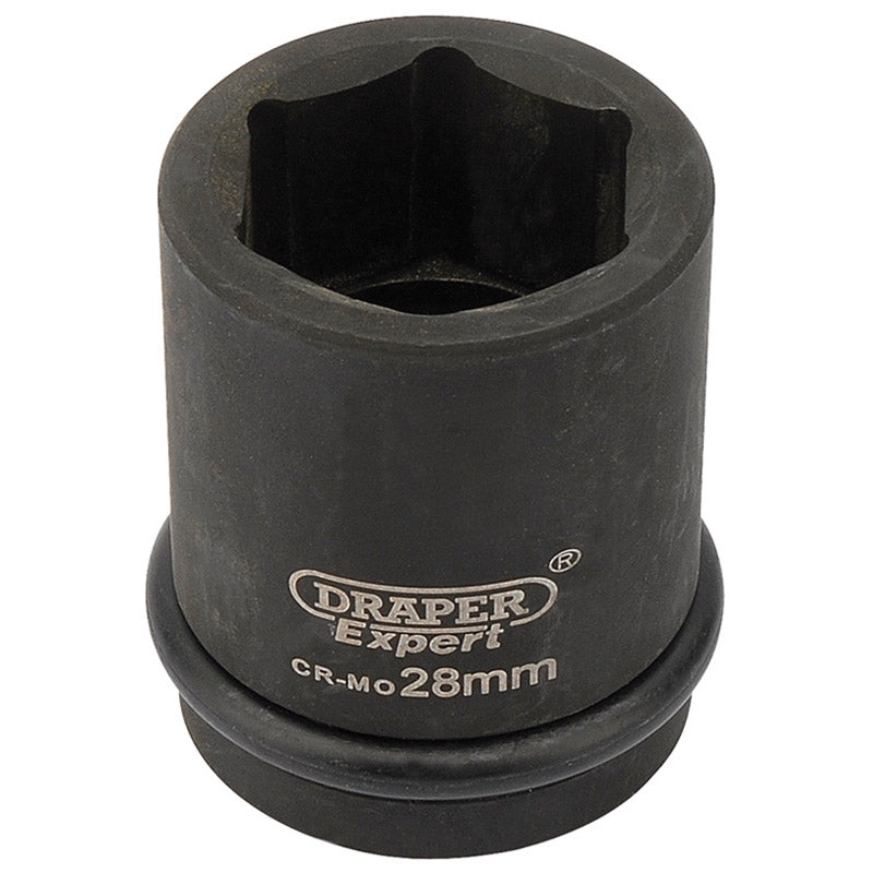 Draper Expert 28mm 3/4" Square Drive Hi-Torq&#174; 6 Point Impact Socket