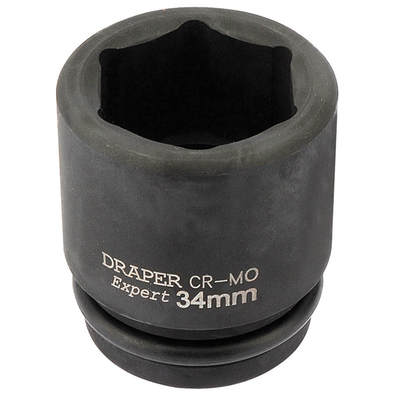 Draper Expert 34mm 3/4" Square Drive Hi-Torq&#174; 6 Point Impact Socket