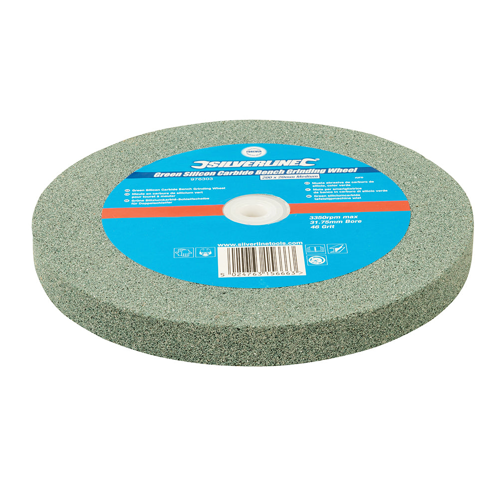 Silverline Green Silicon Carbide Bench Grinding Wheel