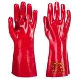 Portwest PVC Gauntlet 35cm Abrasion Resistance Work Gloves A435