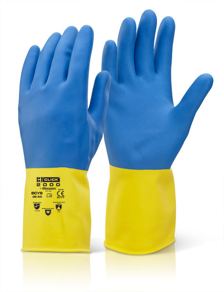 Beeswift 2 Colour Heavyweight Glove Blue #colour_blue