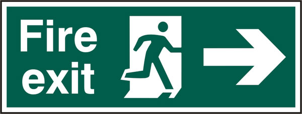 Bsafe Fire Exit Sign Green