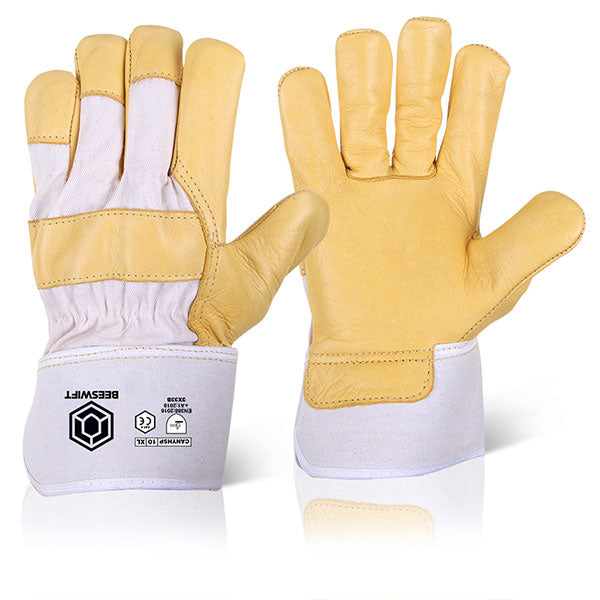 Beeswift Canadian Yellow Hide Rigger Glove Yellow