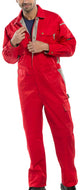 Beeswift Click Premium Boiler Suit Red