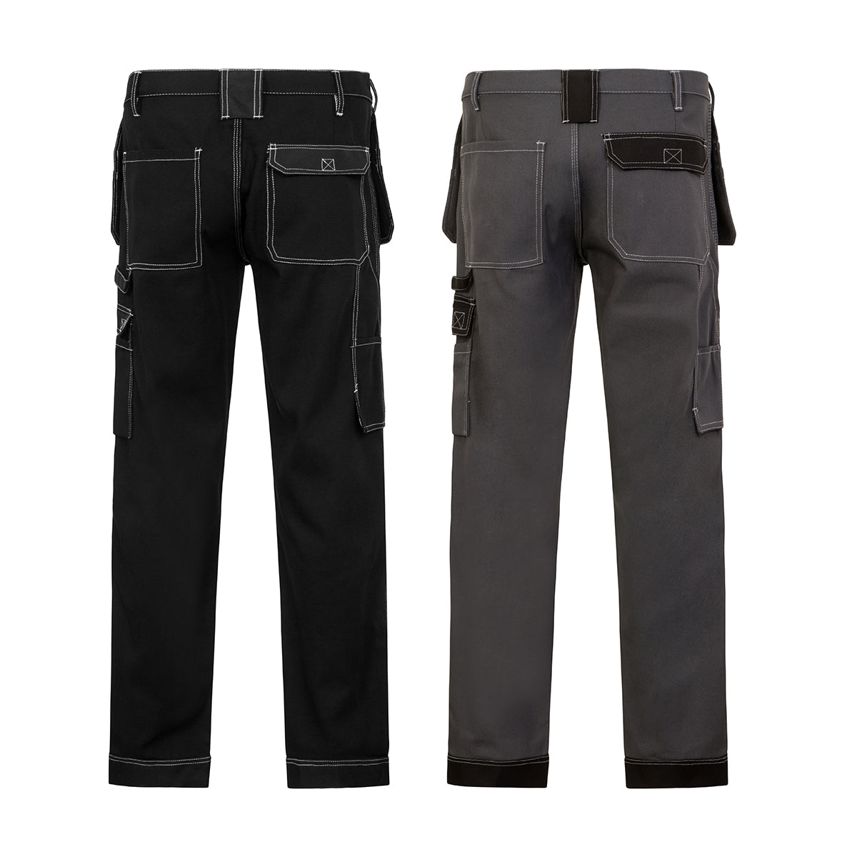 Mens Black Cargo Combat Work Pants Knee Pad Pocket Heavy Duty Utility  Trousers | eBay