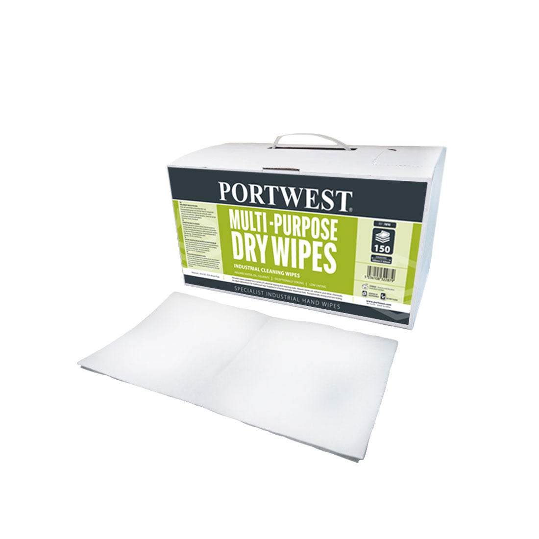 Portwest Multi-Purpose Dry Wipes (Pack of 150)