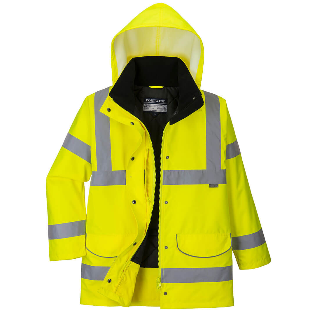 Portwest HI VIS Ladies Traffic Safety Jacket Coat High Visibility Workwear S360