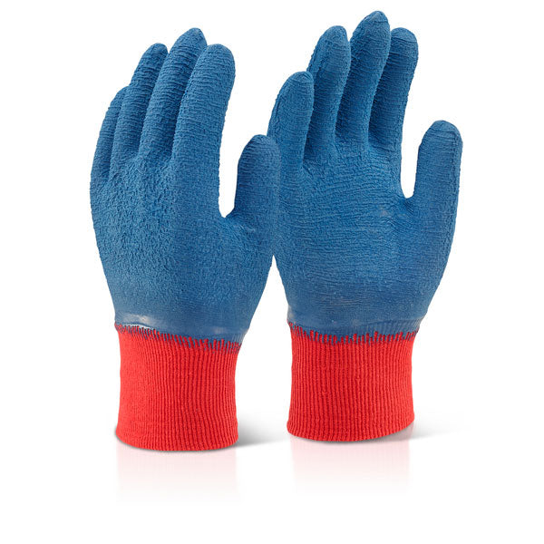 Beeswift Latex Fully Coated Gripper Glove Blue