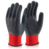 Beeswift Multi-purpose Fully Coated Latex Polyester Knitted Glove Black