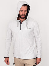 Bisley Flex & Move Cotton Hooded Long Sleeve T-Shirt