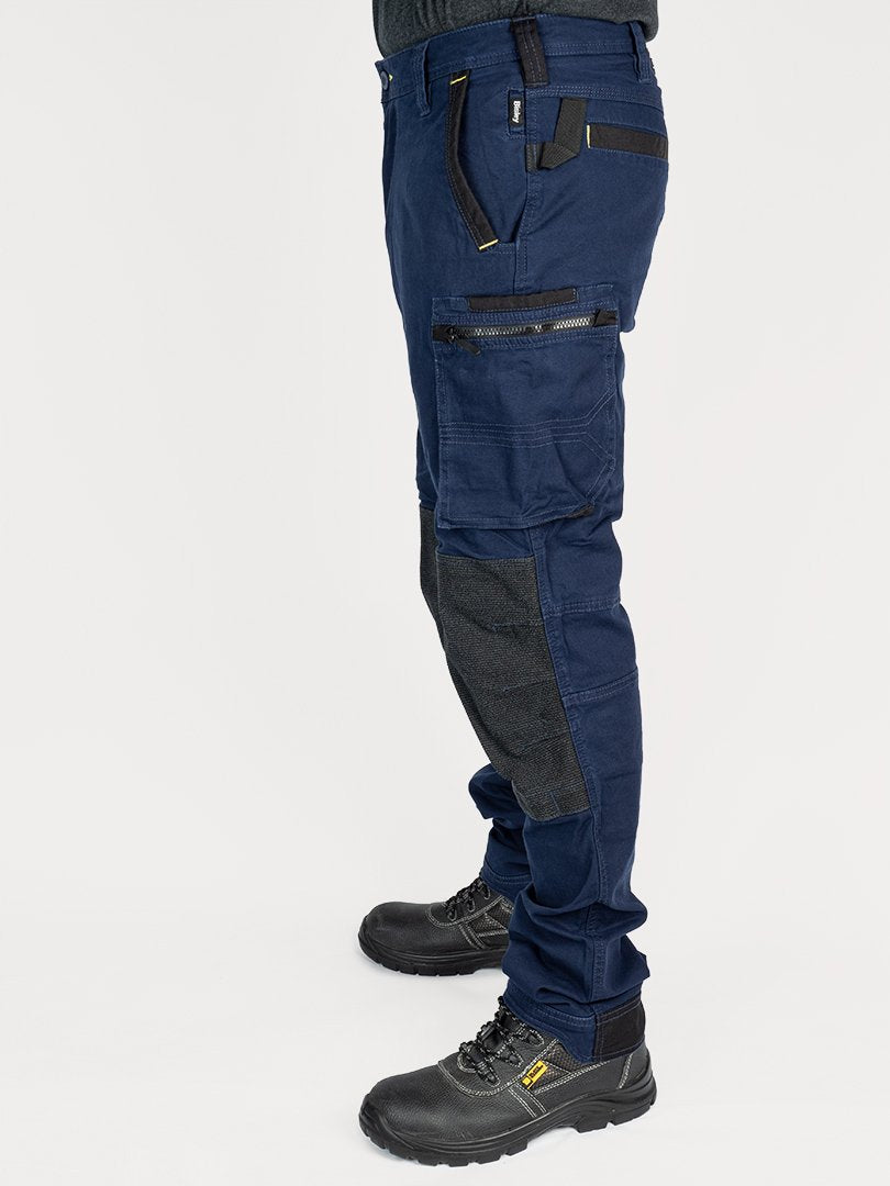 Bisley Flex & Move Stretch Utility Cargo Trousers With Kevlar® Knee Pad Pockets