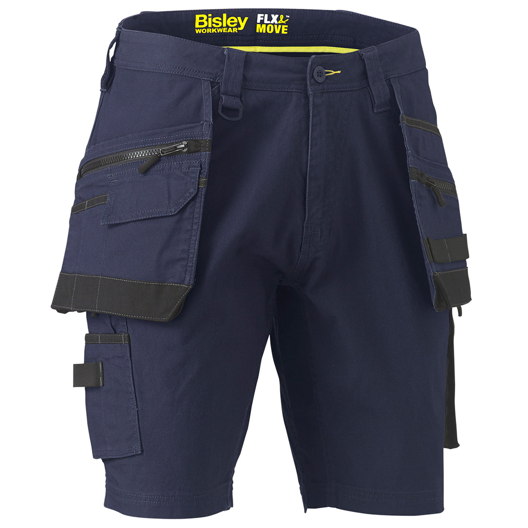 Bisley Shorts Flex & Move Stretch Canvas Cargo Holster Tool Pockets