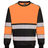 Portwest PW3 Hi-Vis Class 1 Sweatshirt #colour_orange-black
