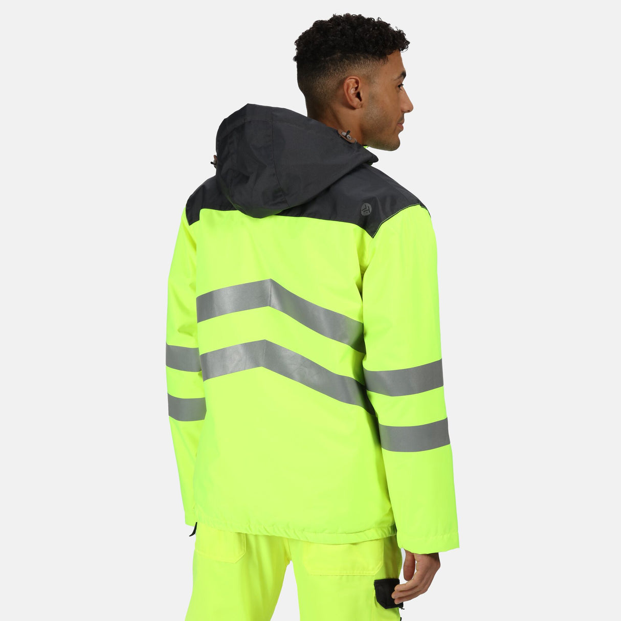 Regatta Professional Mens Hi Vis Waterproof Bomber Jacket (Yellow)