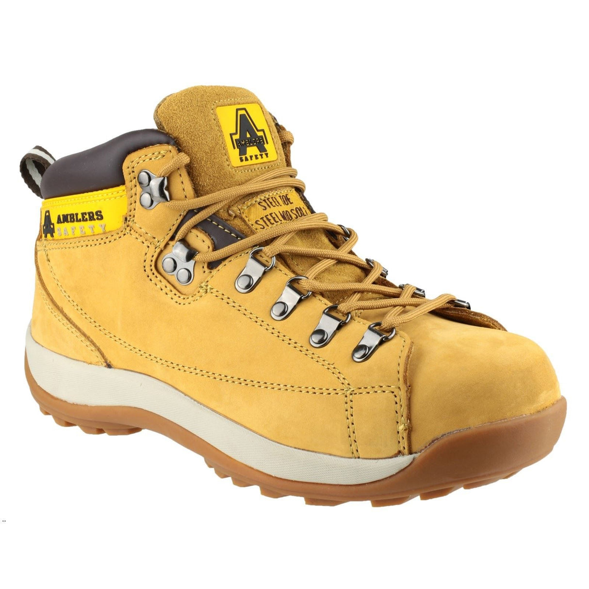 Amblers Safety Hardwearing Lace Up Safety Boots