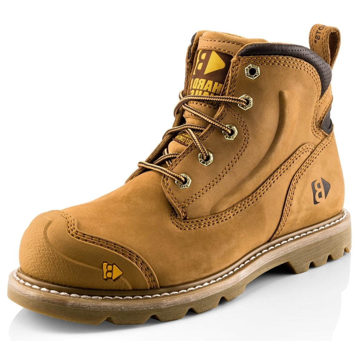 Buckbootz B650SM Goodyear Welted Safety Lace Boots GS Workwear