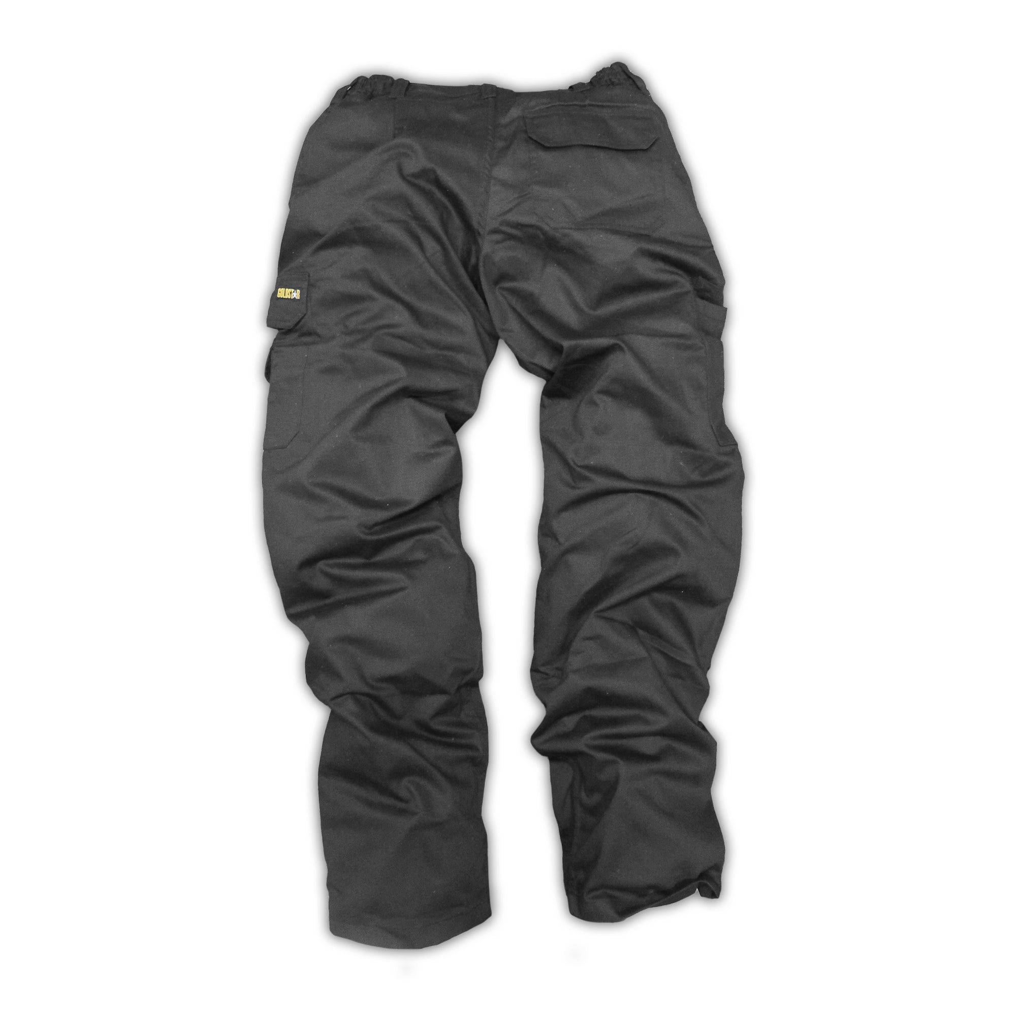Mens combat cargo work trousers black online