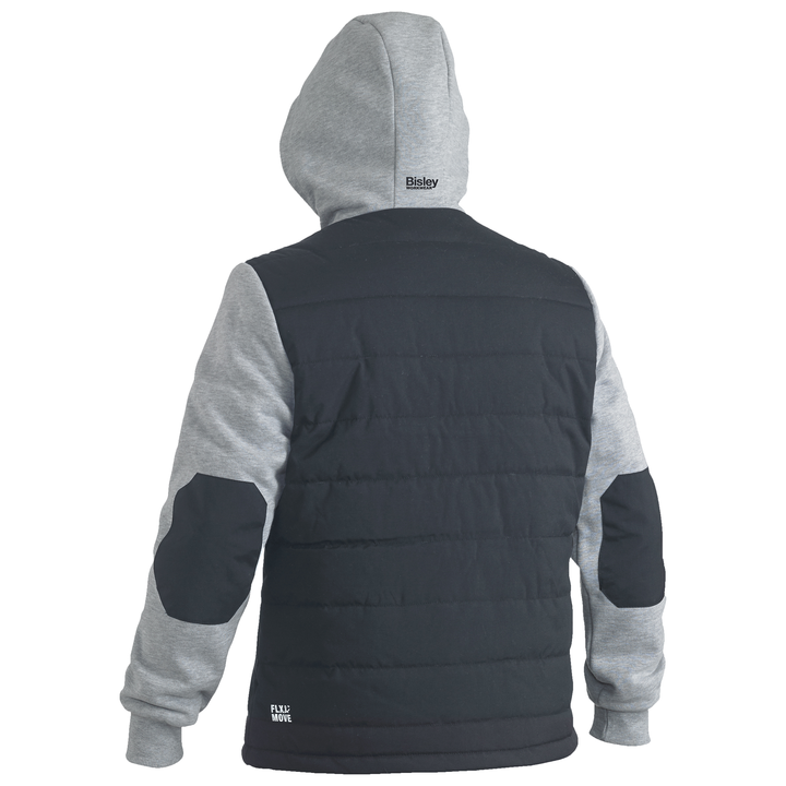 Bisley Flex & Move Contrast Puffer Fleece Hooded Jacket